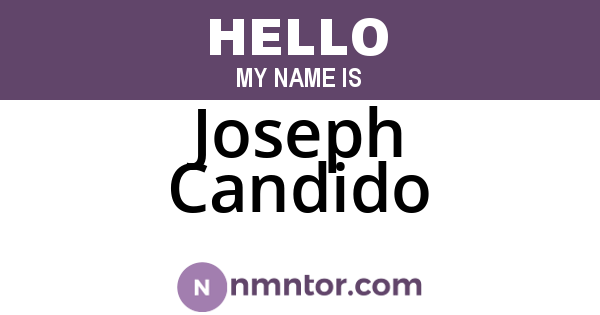 Joseph Candido