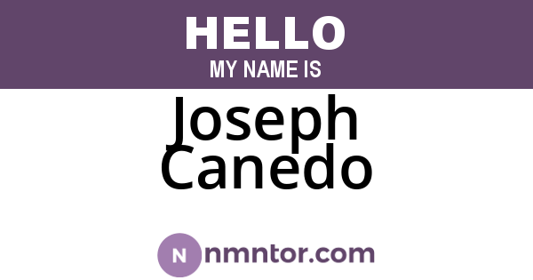 Joseph Canedo