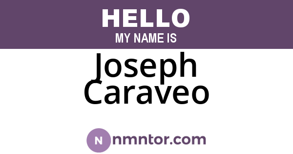 Joseph Caraveo