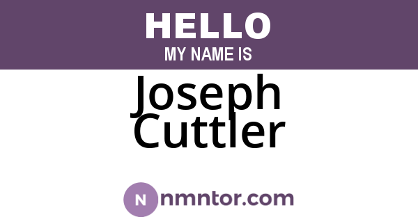 Joseph Cuttler