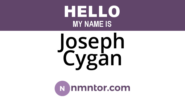 Joseph Cygan