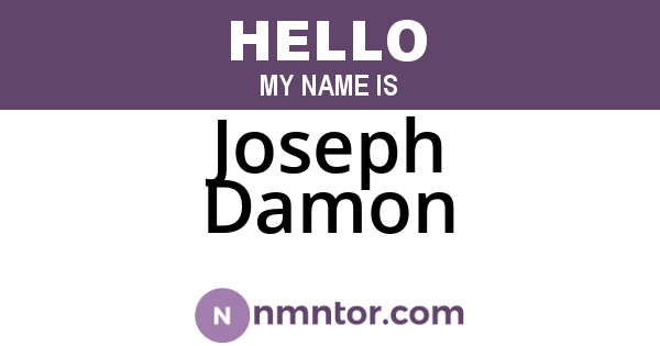 Joseph Damon