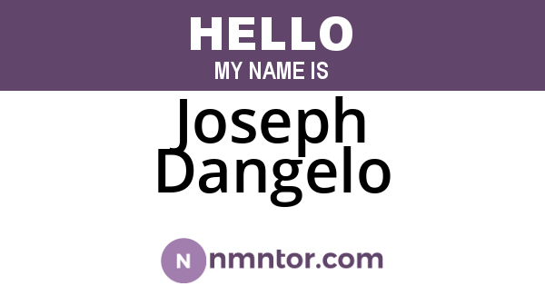 Joseph Dangelo