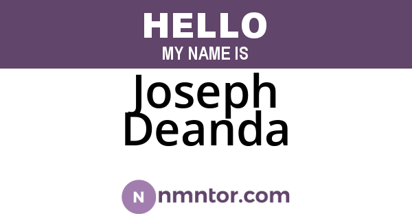 Joseph Deanda