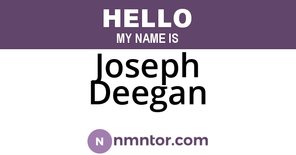 Joseph Deegan