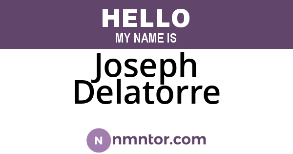Joseph Delatorre