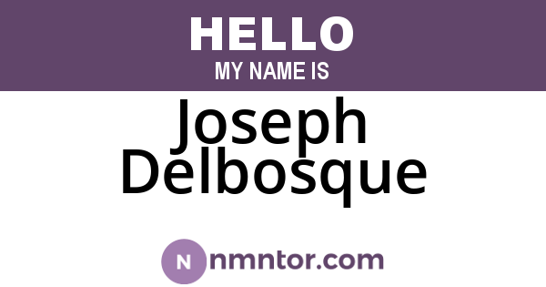 Joseph Delbosque