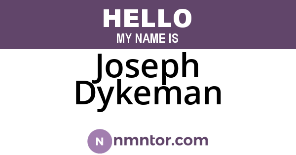 Joseph Dykeman