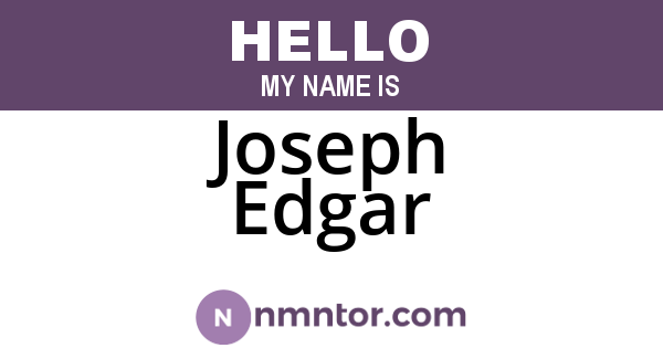 Joseph Edgar