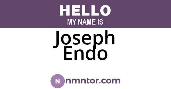 Joseph Endo