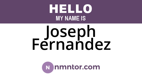 Joseph Fernandez