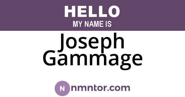 Joseph Gammage