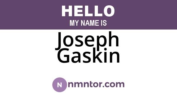 Joseph Gaskin