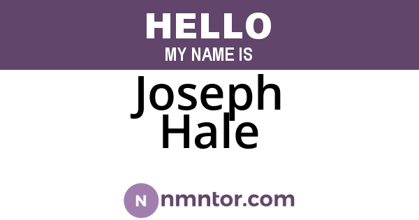 Joseph Hale