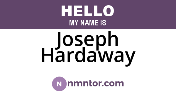 Joseph Hardaway