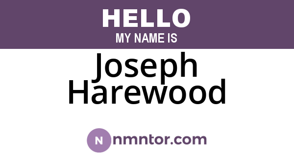 Joseph Harewood