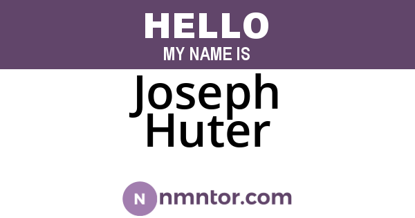Joseph Huter