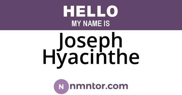 Joseph Hyacinthe