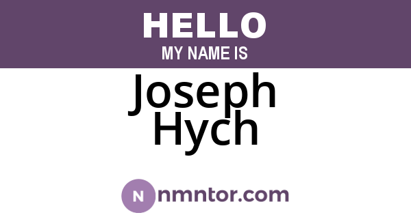 Joseph Hych