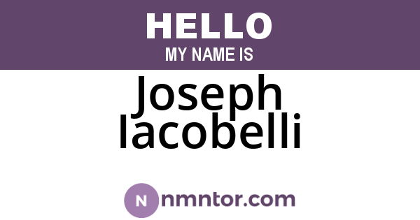 Joseph Iacobelli