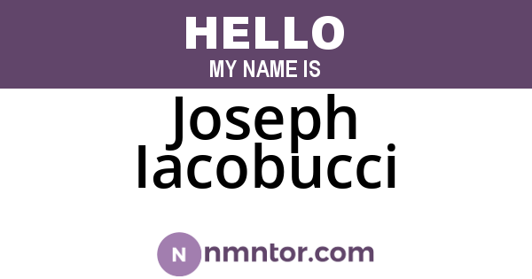 Joseph Iacobucci