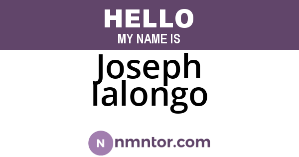 Joseph Ialongo