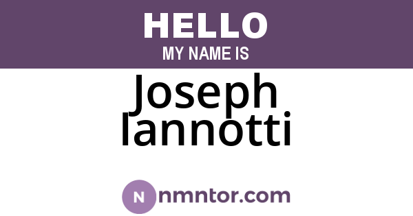 Joseph Iannotti