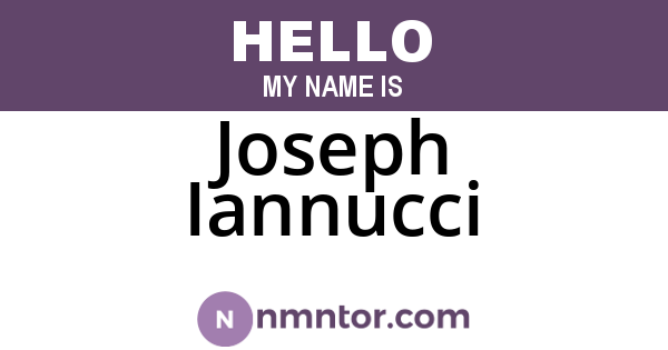 Joseph Iannucci