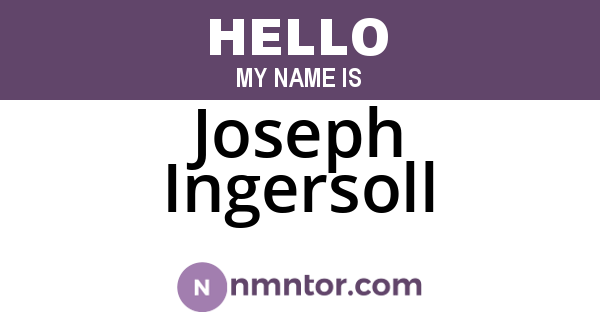 Joseph Ingersoll