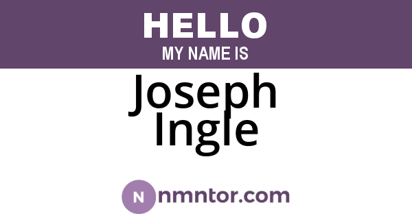 Joseph Ingle