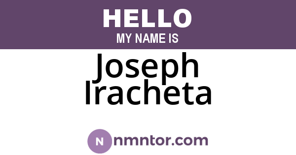 Joseph Iracheta