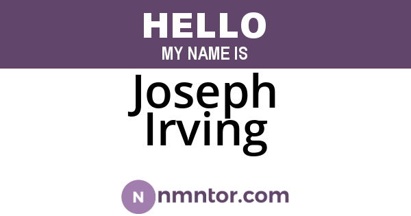 Joseph Irving