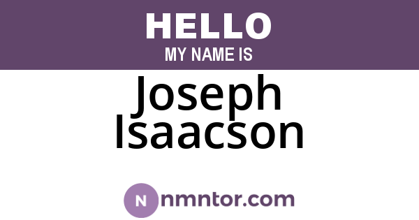 Joseph Isaacson