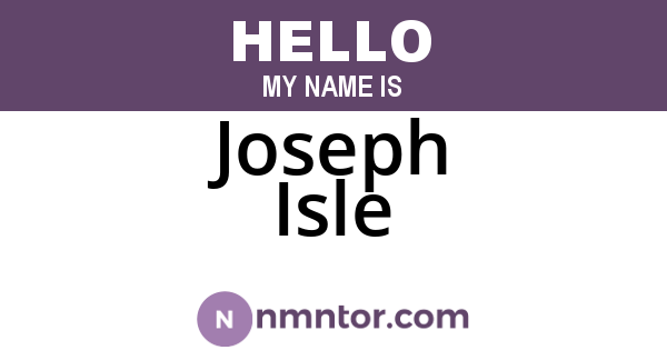 Joseph Isle