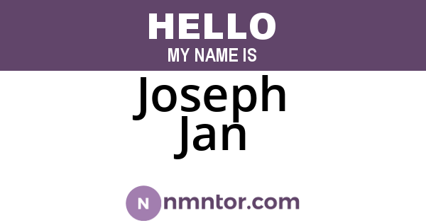 Joseph Jan