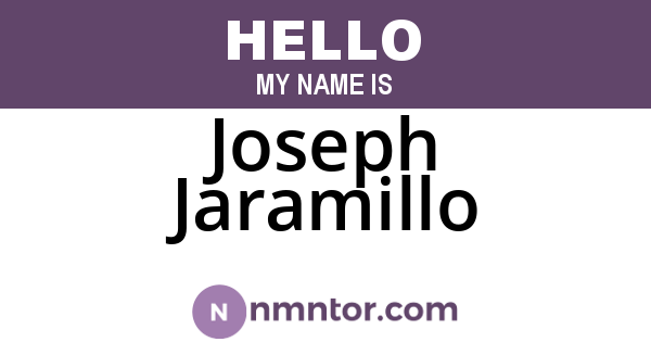 Joseph Jaramillo