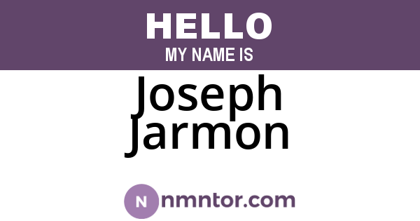 Joseph Jarmon