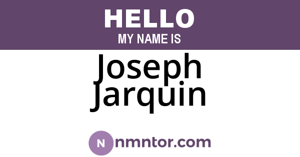 Joseph Jarquin