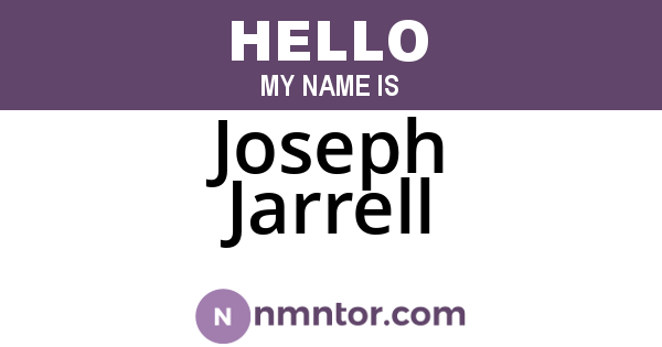 Joseph Jarrell