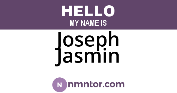 Joseph Jasmin