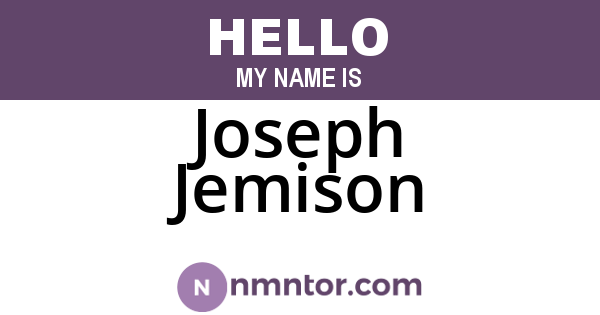 Joseph Jemison