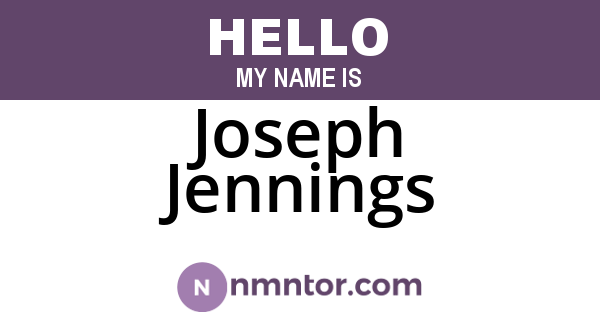 Joseph Jennings