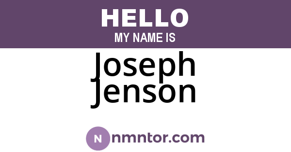 Joseph Jenson