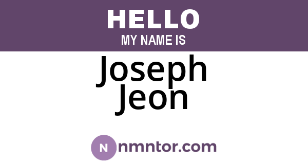 Joseph Jeon