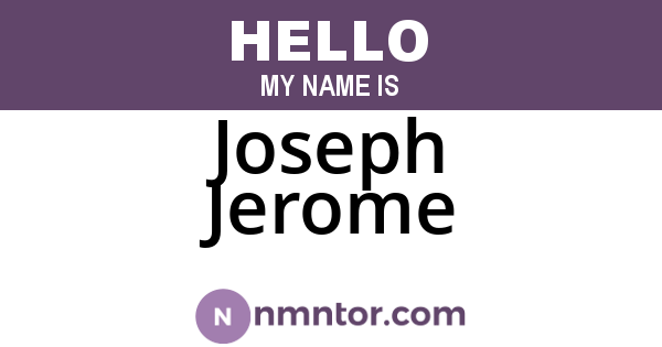 Joseph Jerome
