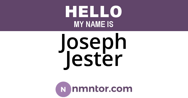 Joseph Jester