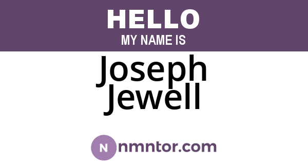 Joseph Jewell