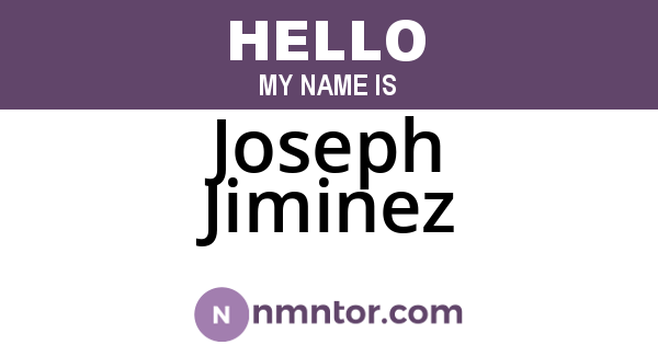 Joseph Jiminez