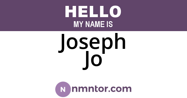Joseph Jo