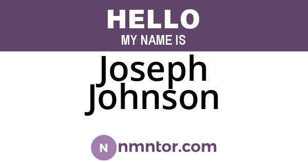 Joseph Johnson
